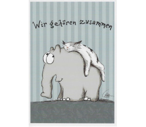 Postkarte - Schweine Wünsche